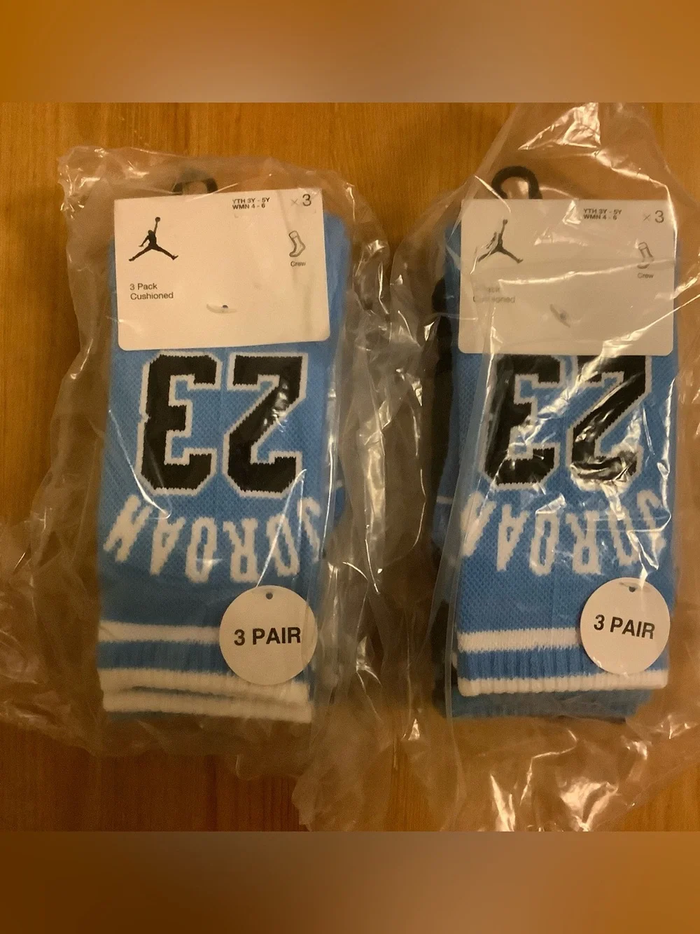 Jordan Big Boys 6-Pack Varsity Jersey Crew Socks~3Y-5Y
